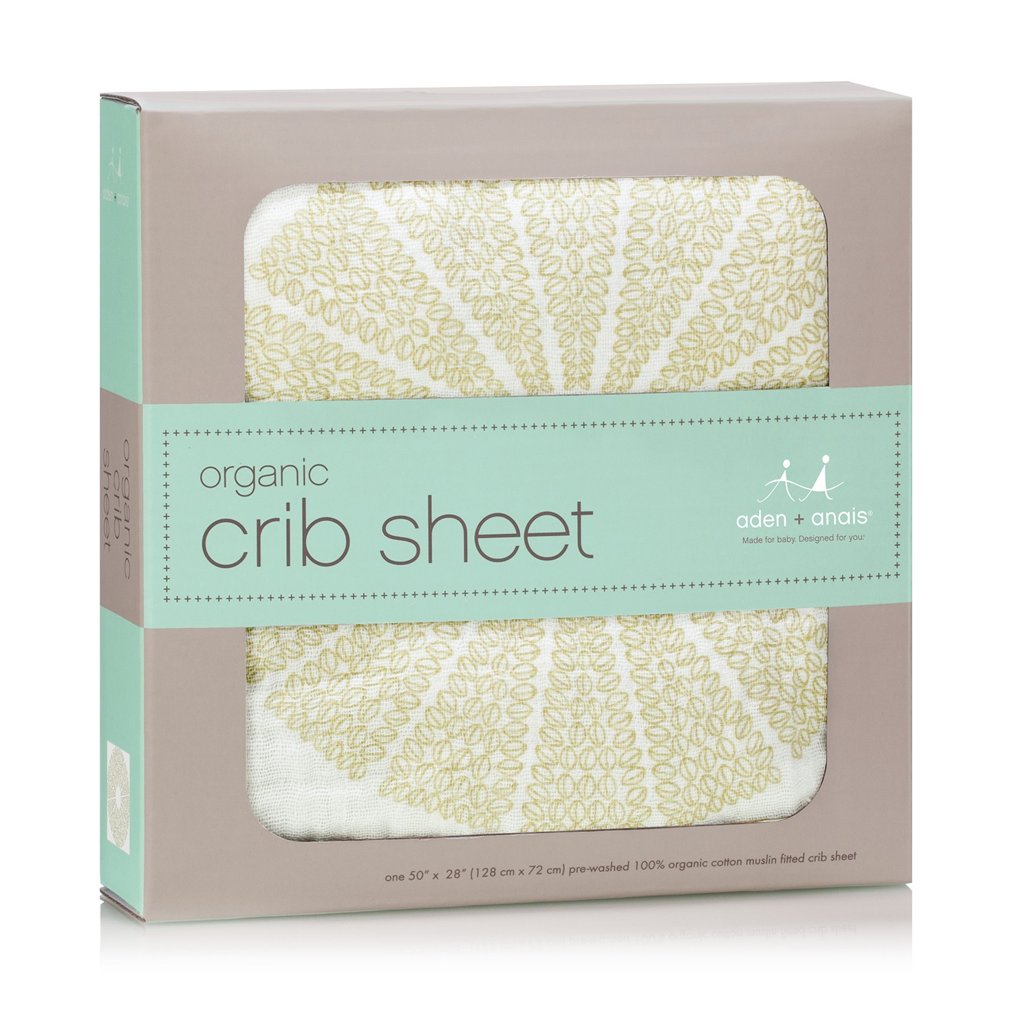 Aden And Anais Organic Crib Sheet Oasis
