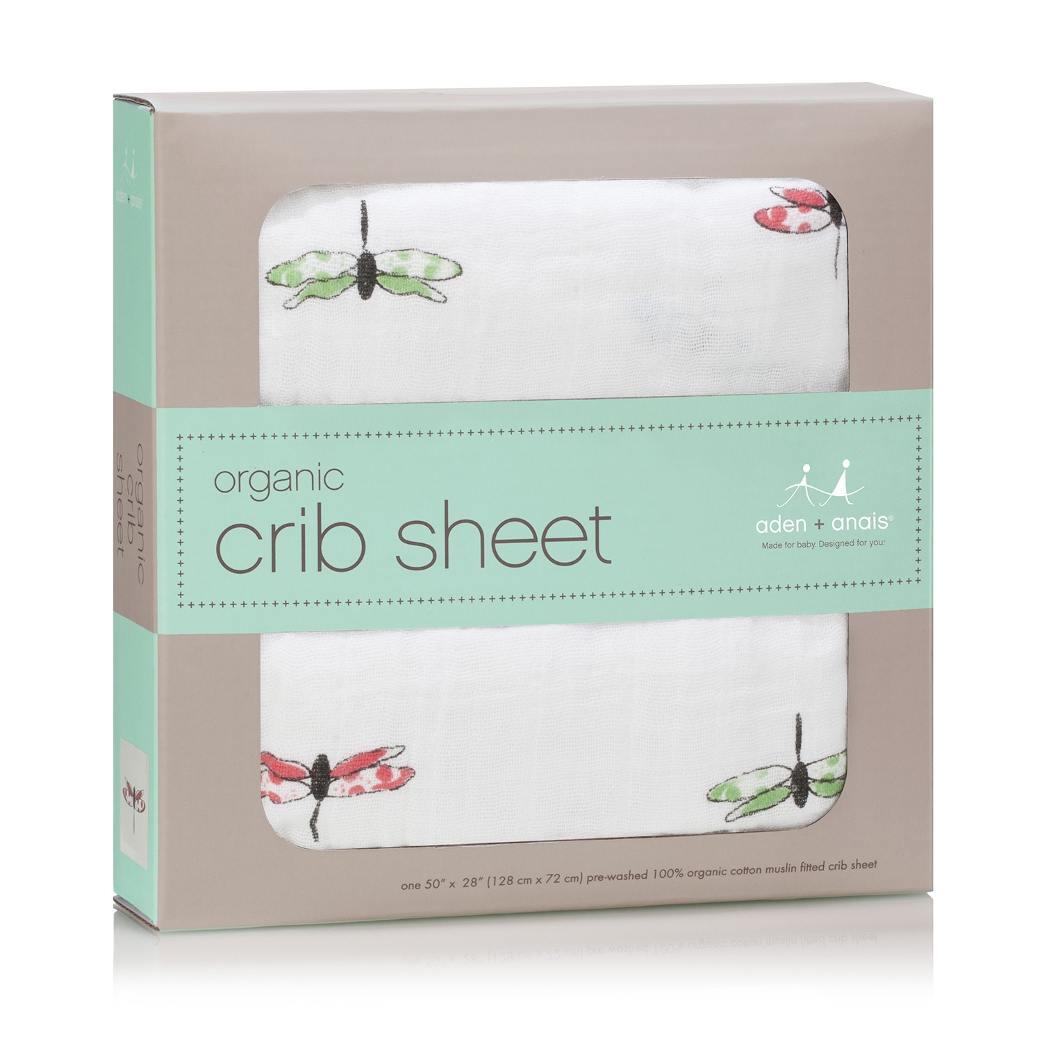 Aden And Anais Organic Crib Sheet Snuggle Bug