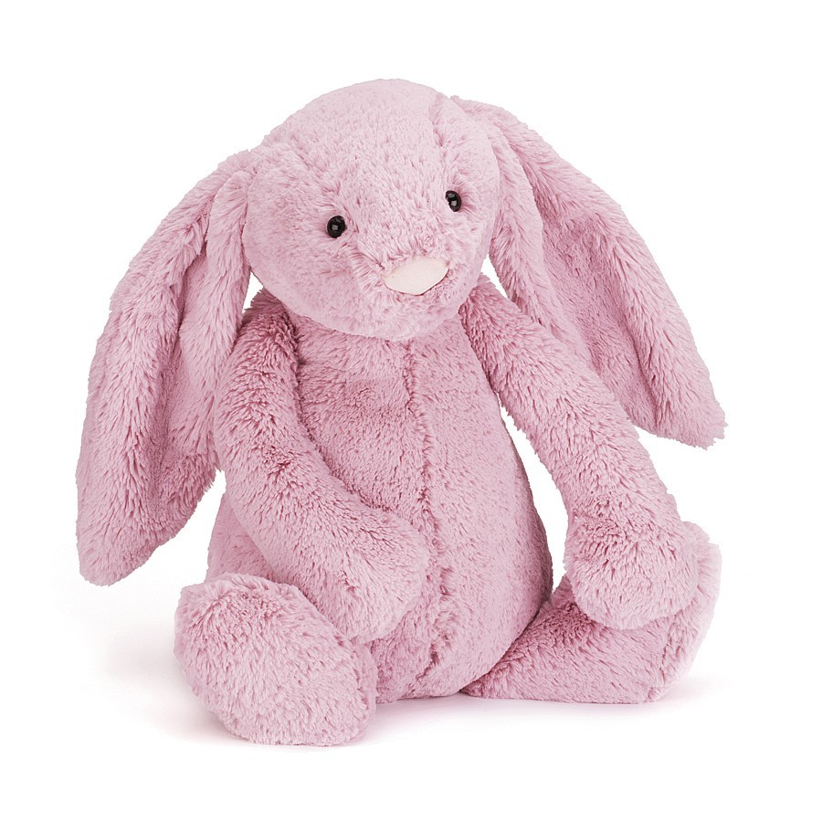big pink bunny stuffed animal