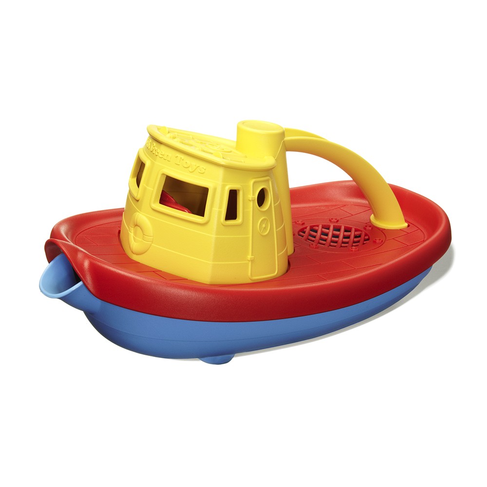 green toys tugboat cleaning