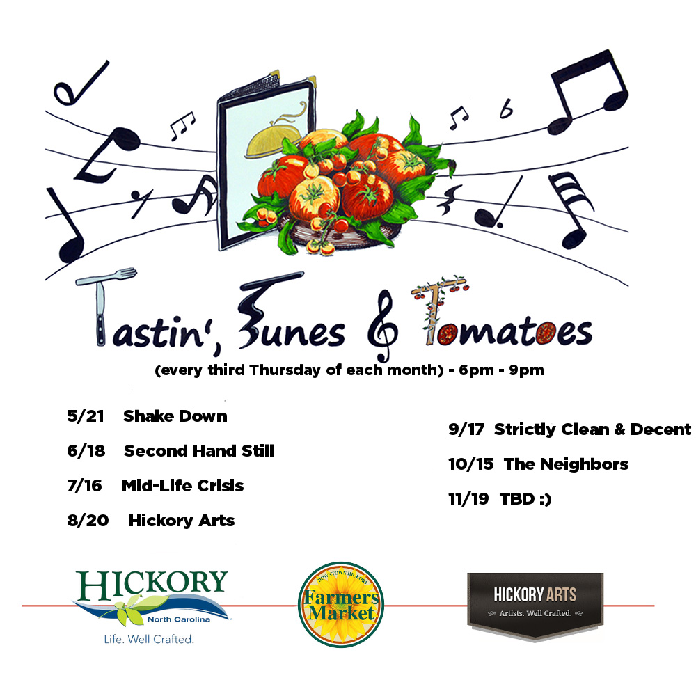 Tastin, Tunes & Tomatoes Music Schedule